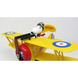 Model Plastikowy - ATLANTIS Models Figurka Snoopy and His Sopwith Camel Plane Snap Kit - AMCM6779